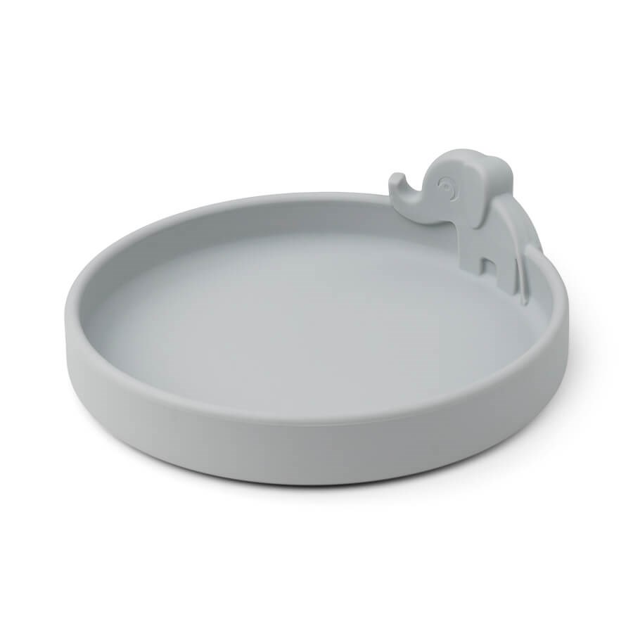 DoneByDeer Plato Silicona Peek-a-Boo Gris