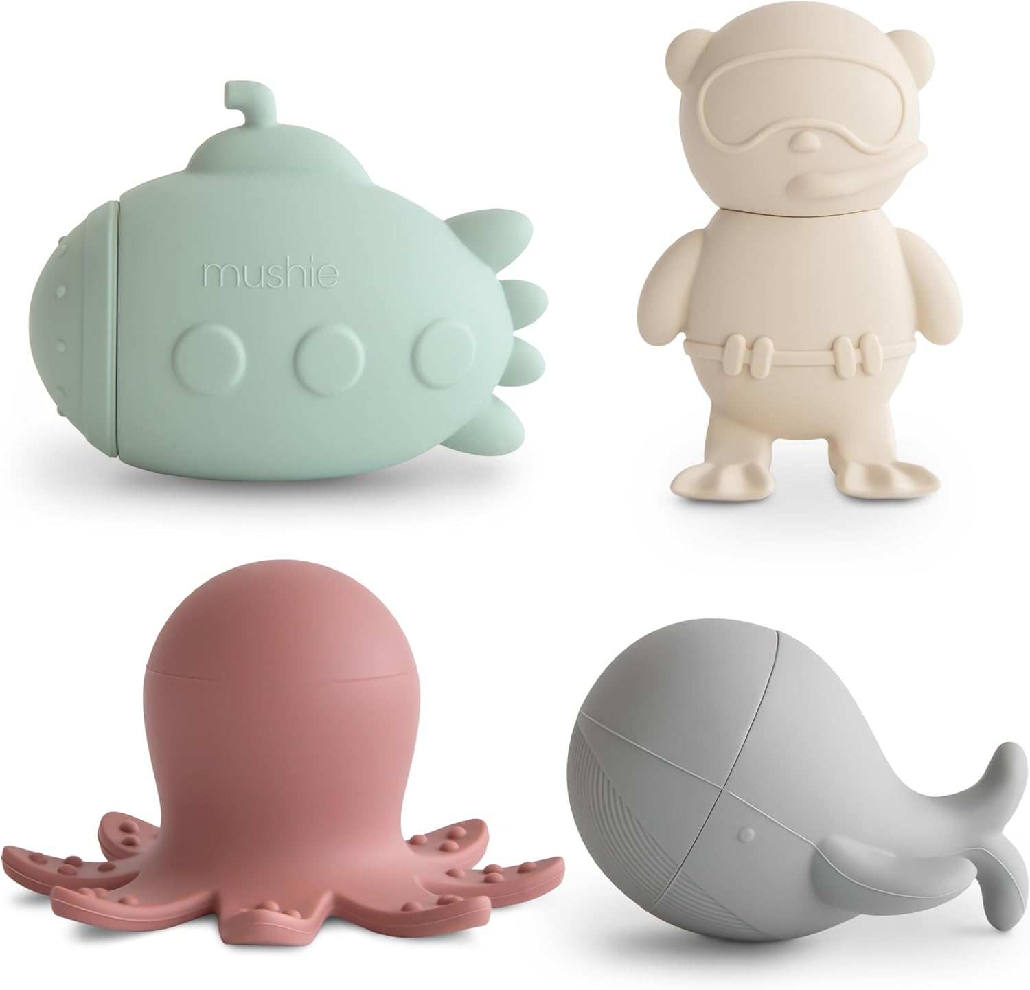 Mushie Juegos de Baño Vida Marina Multi