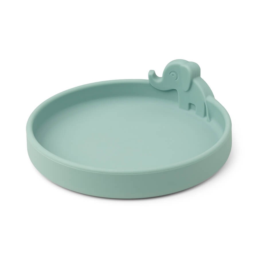 DoneByDeer Plato Silicona Peek-a-Boo Azul