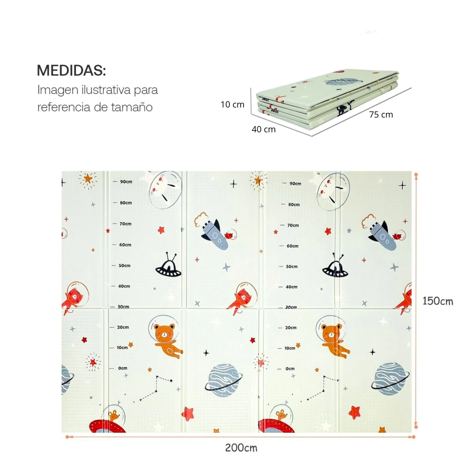 Bebesit Alfombra Plegable Reversible