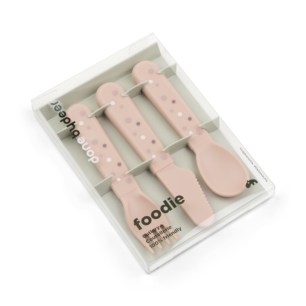 DoneByDeer Set Cubiertos Happy Dots