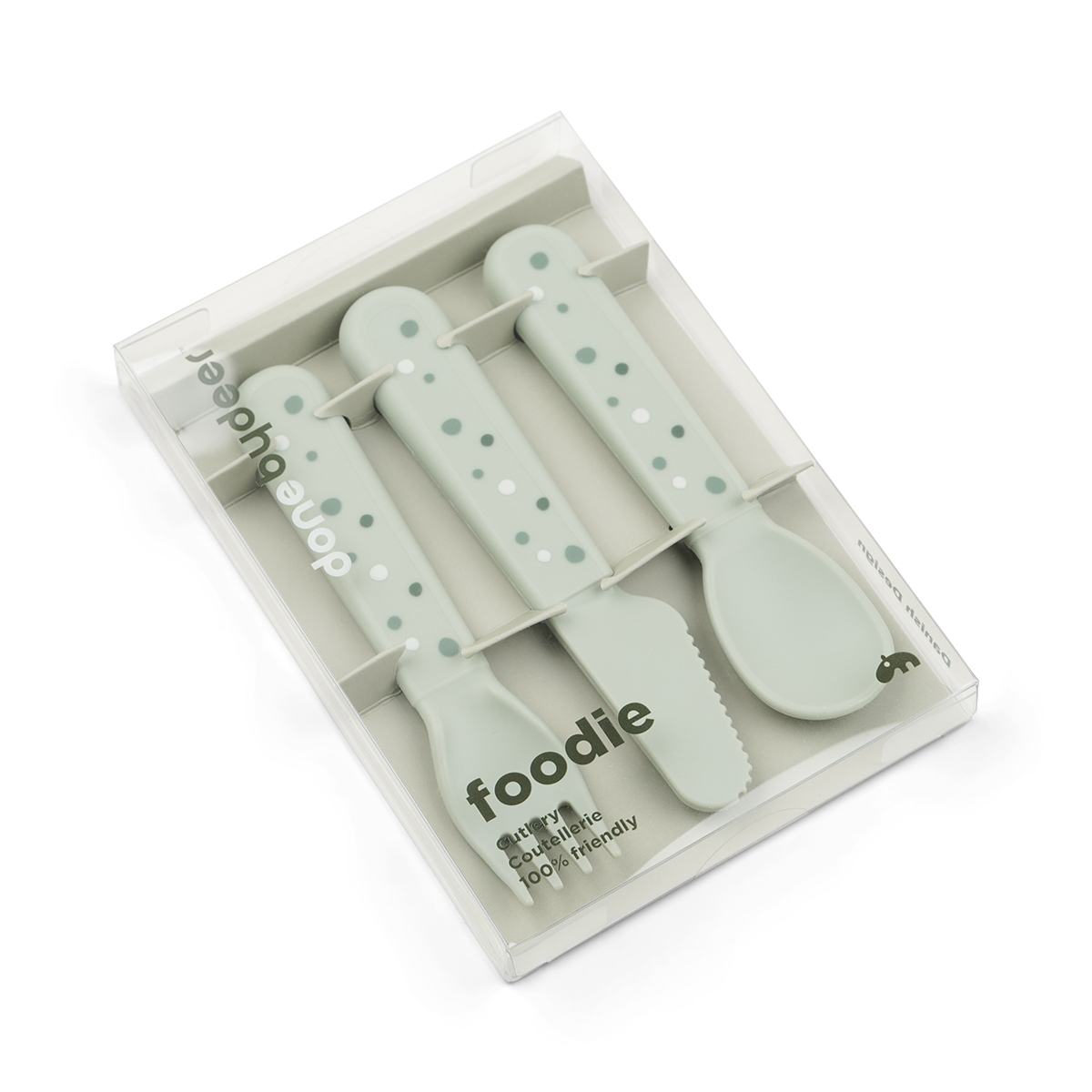 DoneByDeer Set Cubiertos Happy Dots