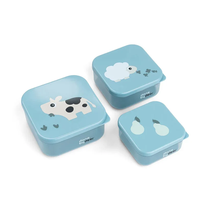 DoneByDeer Contenedores 3 pk Granja Azul