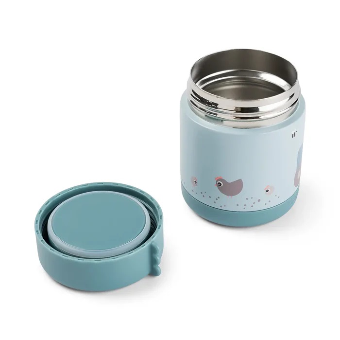 DoneByDeer Termo para Alimentos Granja Azul 300 ml