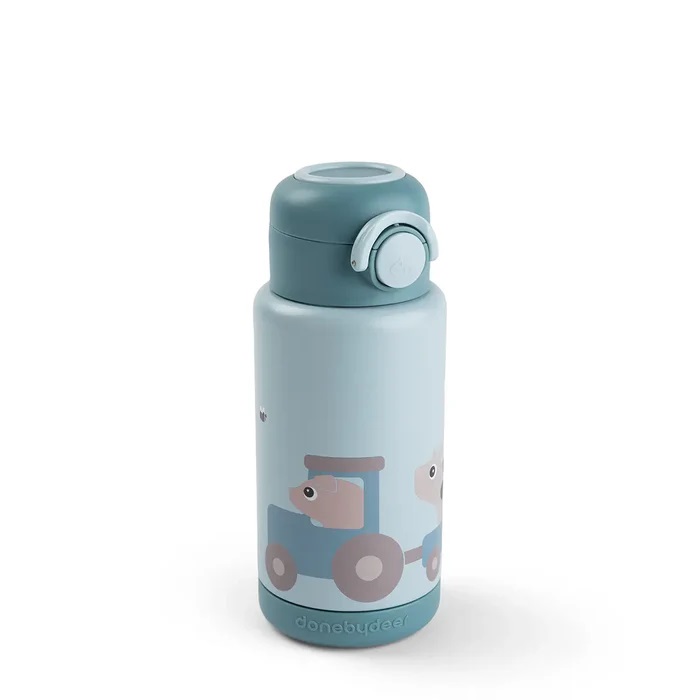 DoneByDeer Botella Termica Granja Azul 340ml