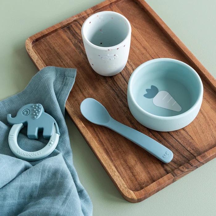 DoneByDeer Silicone Set Primer Alimento Blue