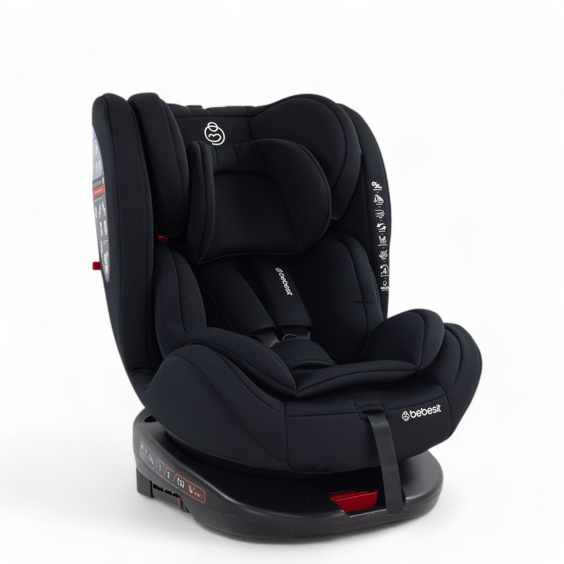 Bebesit Saturn º 0-36 kg Isofix NEGRO