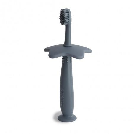 Mushie Cepillo de Dientes Didáctico Star Gris