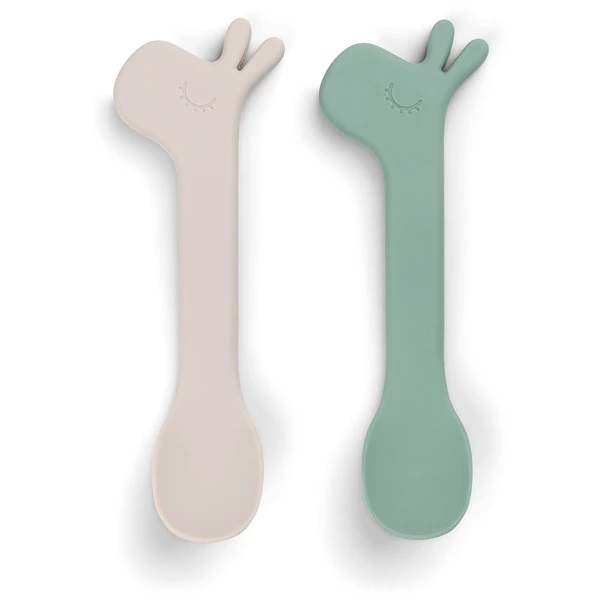 DoneByDeer Cucharas Silicona 2pzas Lalee Verde